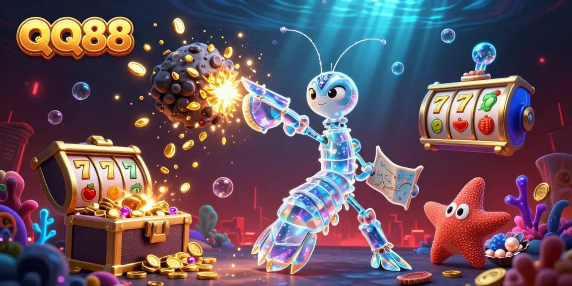 Experience thrilling gameplay with QQ88's lively slots scene and dynamic 3D characters.