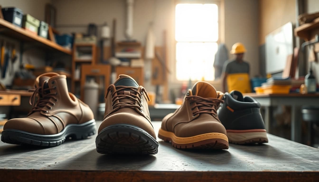 I zoccoli antinfortunistici progettati per comfort e sicurezza in un ambiente di lavoro.