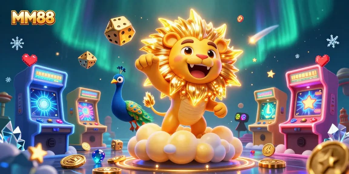 MM88 engages players with its vibrant casino gaming experience in a stunning digital illustration.