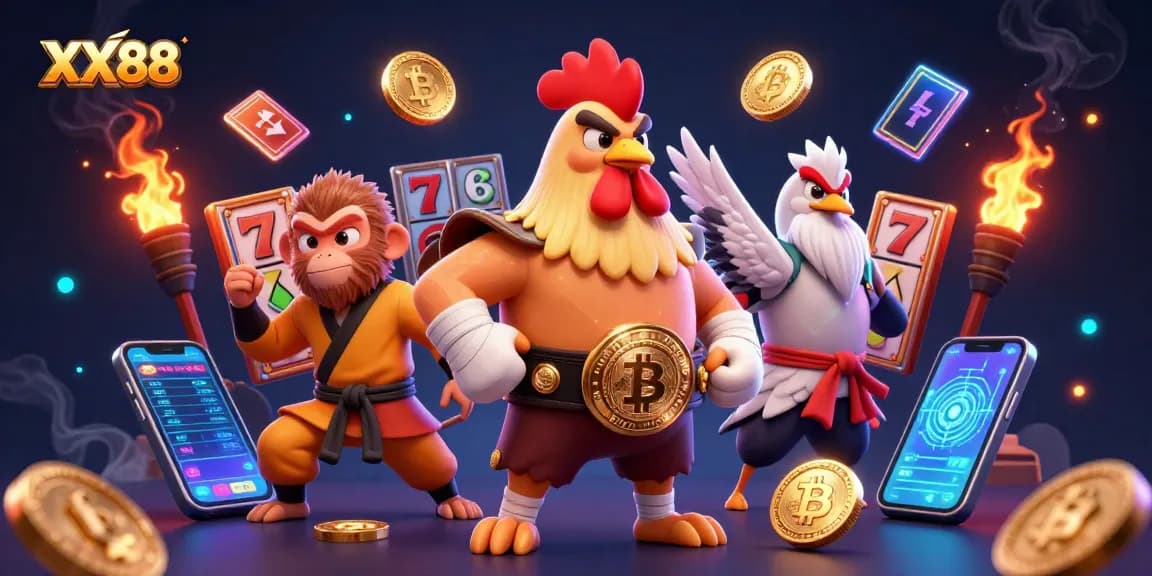 Engage with thrilling XX88 slot games featuring adventurous characters and vibrant elements.