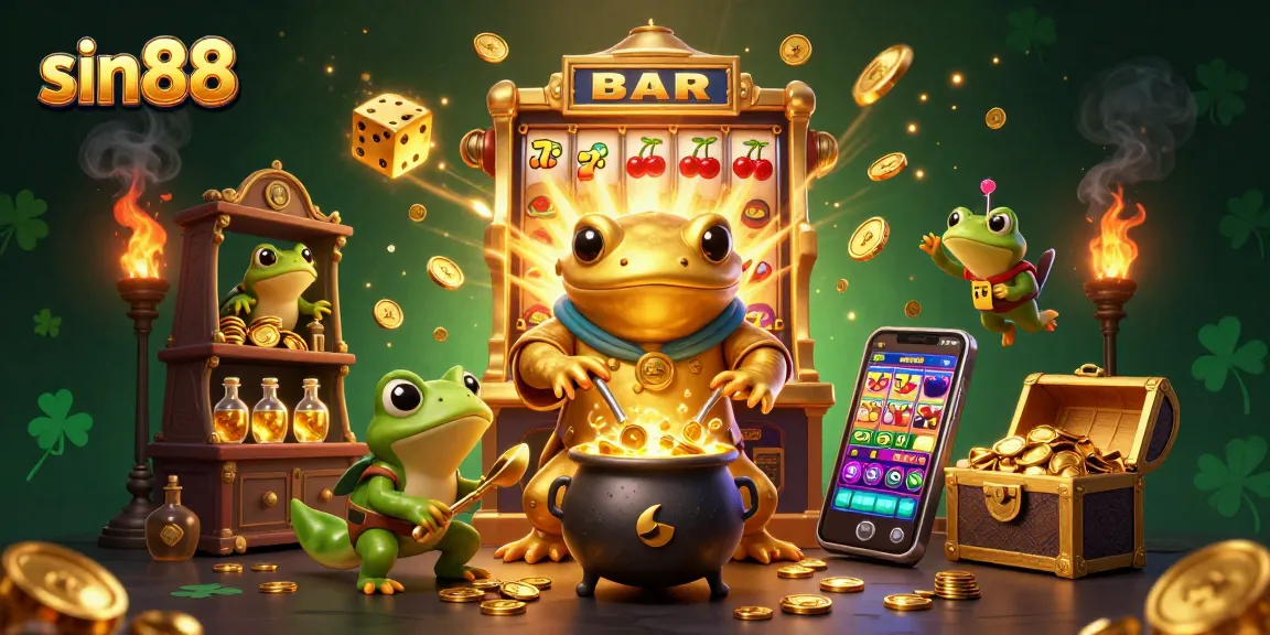 Experience the excitement of sin88 with golden alchemists and vibrant casino elements.