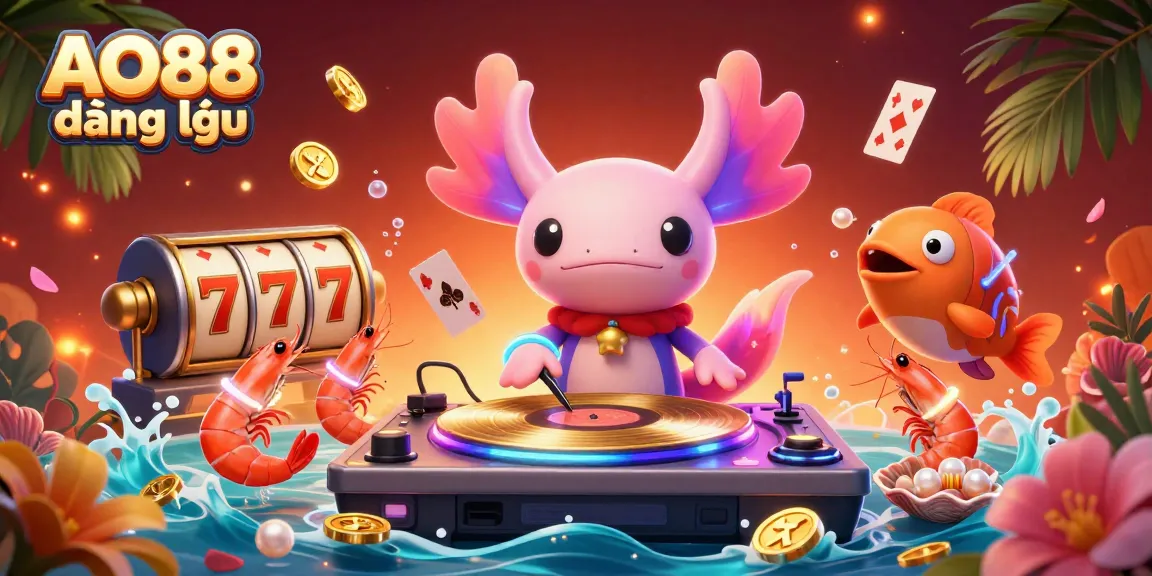 Experience the vibrant AO88 đăng nhập scene with neon characters and dynamic slot elements.